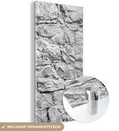 MuchoWow® Peinture sur verre 60x120 cm - Peinture sur verre - Mur - Galets - Structure - Photo sur verre acrylique - Peintures
