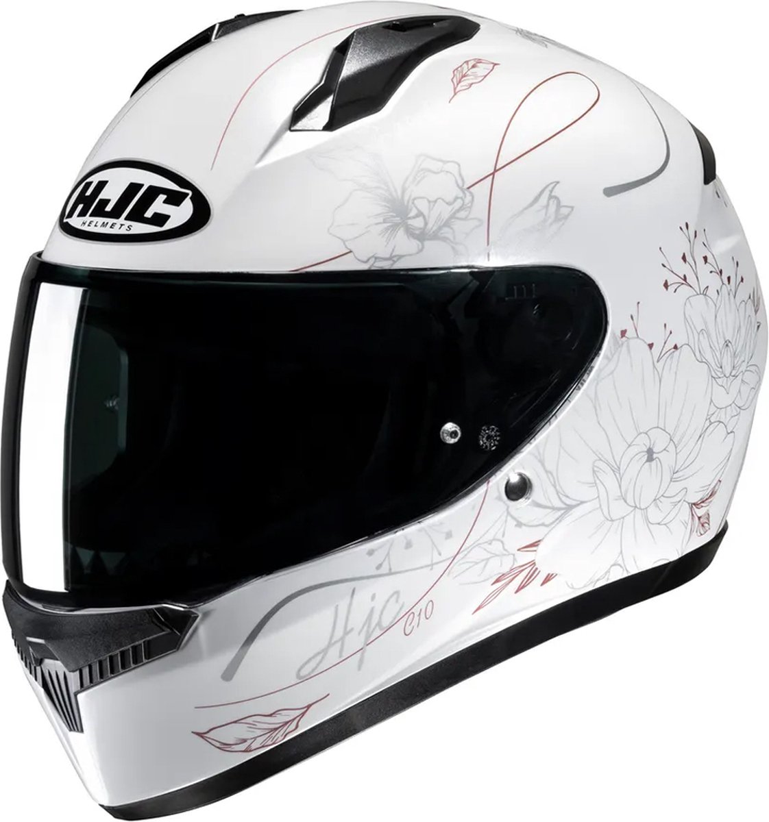 Hjc C10 Epik White Mc8 Full Face Helmets XXS - Maat XXS - Helm
