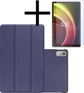 Hoesje Geschikt voor Lenovo Tab P11 (2e Gen) Hoesje Case Hard Cover Hoes Book Case Met Screenprotector - Donkerblauw