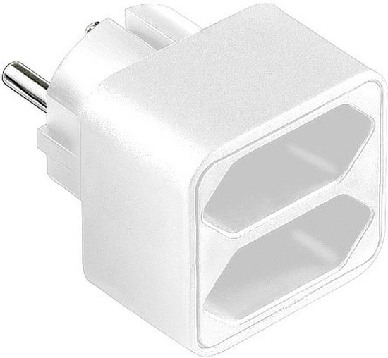 Stopcontact splitter - 2-voudig - Wit - Allteq