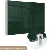 MuchoWow® Peinture sur Verre - Cuir - Vert - Peau d'Animal - 60x40 cm - Peintures sur Verre Acrylique - Photo sur Glas