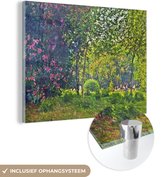 MuchoWow® Peinture sur verre 40x30 cm - Peinture acrylique sur verre - Parc Monceau - Peinture de Claude Monet - Photo sur verre - Peintures