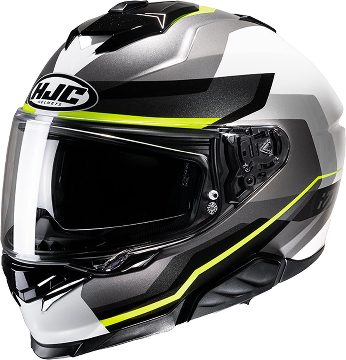 Hjc I71 Nior Grey Green Mc3H Full Face Helmets XS - Maat XS - Helm