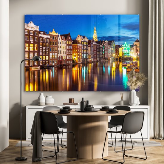 Peinture sur Verre - Lumière - Reflet - Amsterdam - 150x100 cm - Peintures sur Verre Peintures - Photo sur Glas