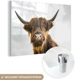 Peinture sur verre - Scottish Highlander - Cheveux - Ciel - 120x80 cm - Peintures Plexiglas