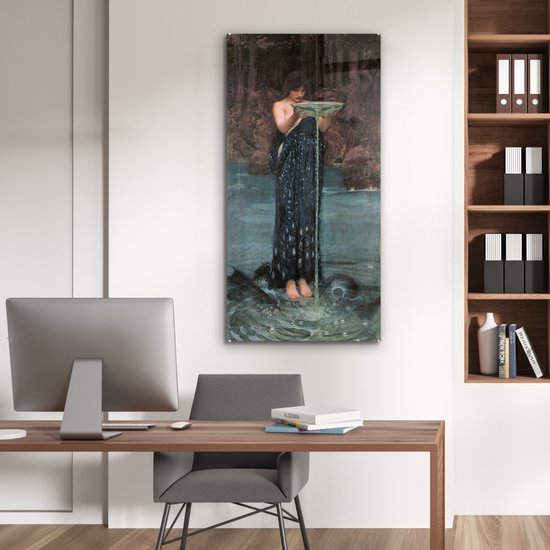 Peinture sur verre - Circe Invidiosa - peinture de John William Waterhouse - 60x120 cm - Peintures Plexiglas