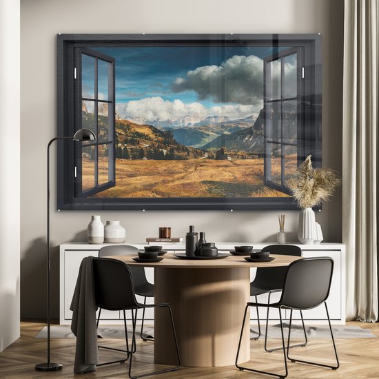 Peinture sur verre - Transparent - Chemin - Berg - 180x120 cm - Peintures Plexiglas