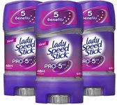 Lady Speed Stick Pro 5 in 1 Deodorant Gel Stick - 3 x 65g - Deodorant Vrouw