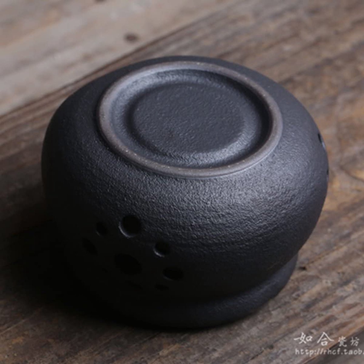 KADAX Theepot 1 l met stoofje, koffiepot van porselein met deksel, handvat en theekookje, kan met theelicht warmer voor thee, theeservies (grijs/wit