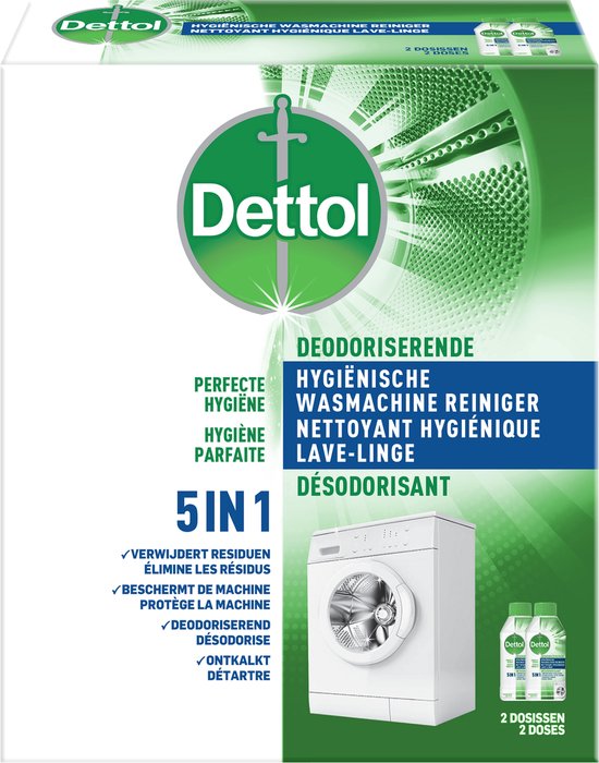 Dettol Hygiënische Wasmachine Reiniger - 2x250ml - Dettol