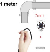 TechU™ Mini Endoscoop met Camera – 1 meter lang – 7mm Diameter Softwire – IP67 Waterdicht – Zachte Kabel met USB Aansluiting