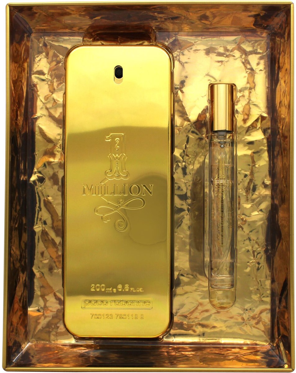 Goedkoopste Paco Rabanne 1 Million Eau De Toilette 200ml Eau de Toilette 10ml