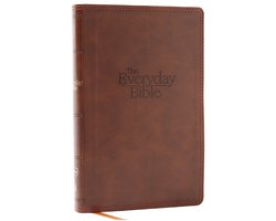 NKJV, The Everyday Bible, Brown Leathersoft, Red Letter, Comfort Print