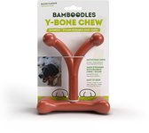 Bamboodles kauwbot - T-Bone - stevig kauwbot voor de hond - bacon - medium