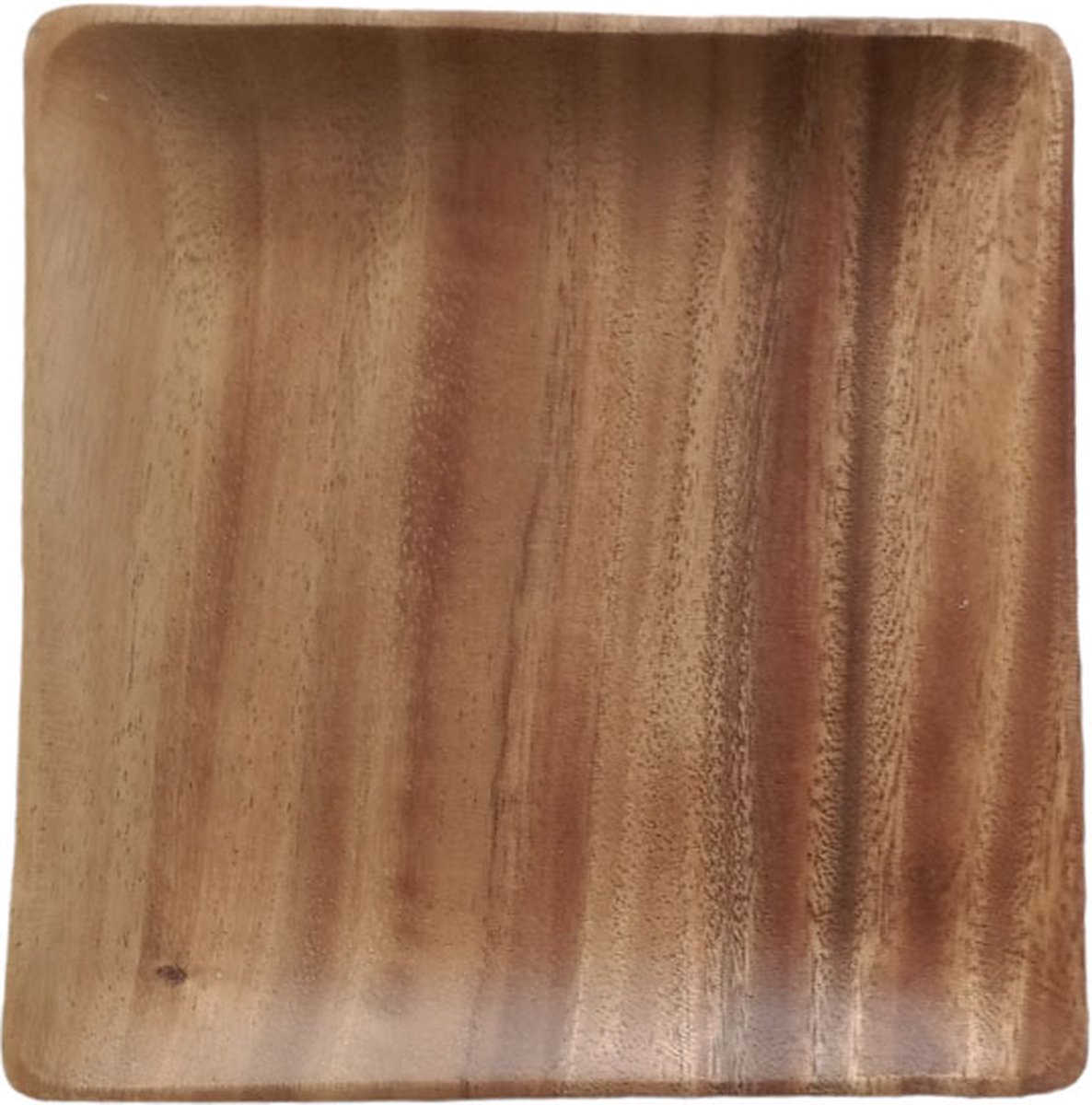 Kinta houten bord vierkant - 25 cm - fair trade