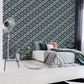 Fotobehang - Vlies Behang - Geometrische 3D Ruiten - 208 x 146 cm