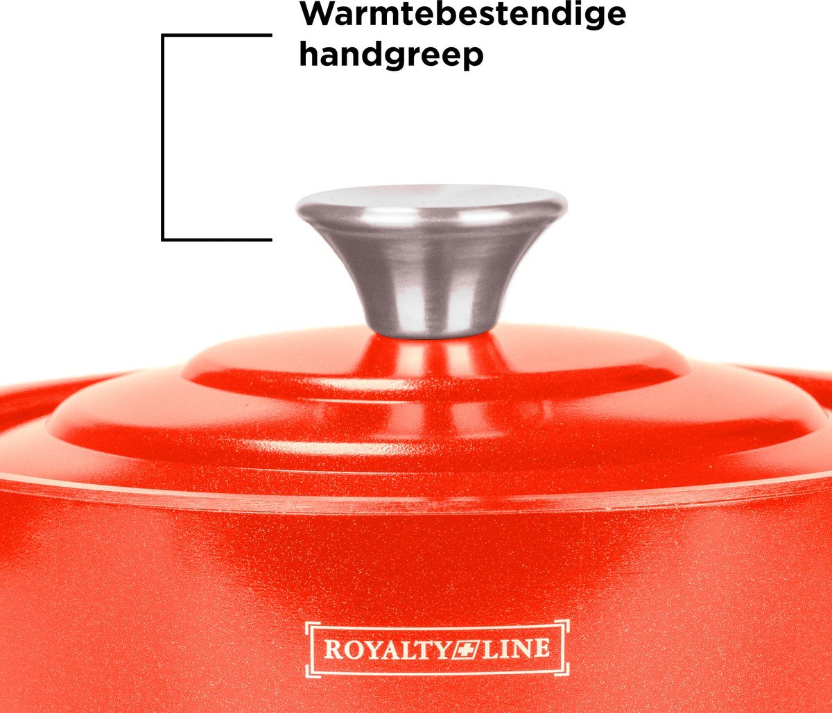 Royal Swiss Induction Casserole 24cm 4.1L - Ensemble de casseroles avec  revêtement