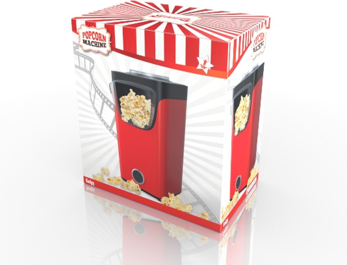 Gadgy Machine À Pop-Corn À Air Chaud, Pour Le Popcorn Sucré Et Salé, Capacité De La Machine : 60 Grammes De Maïs, Ajoutez Votre Propre Arôme