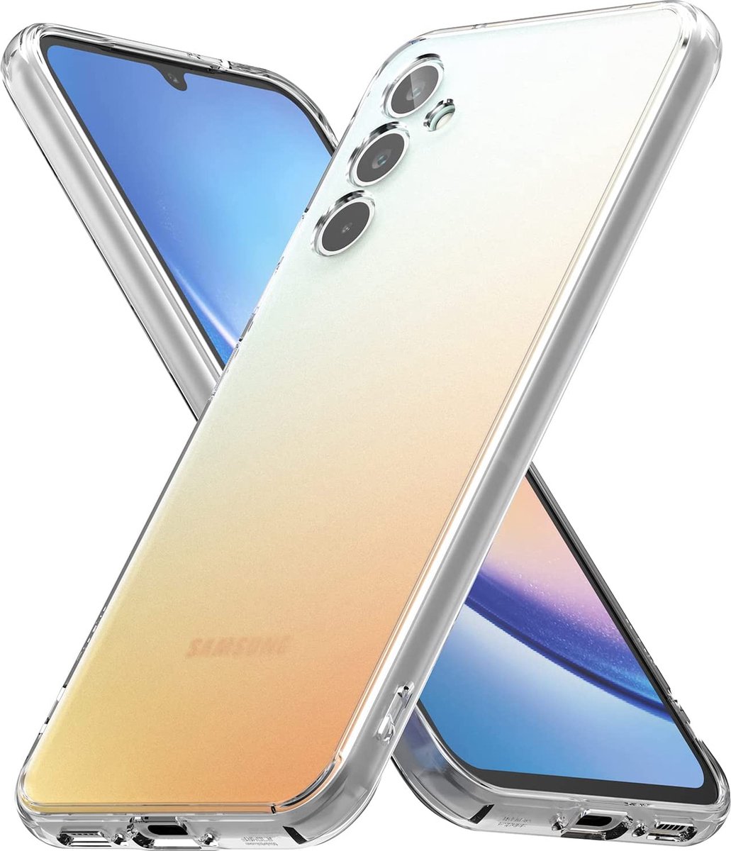 Casemania Hoesje Geschikt voor Samsung Galaxy A54 - Transparant - Siliconen Back Cover