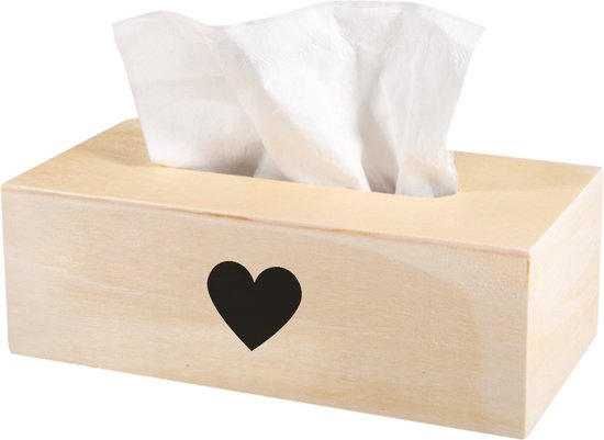 Boîte à mouchoirs avec cœur - boîte à mouchoirs - Coeur