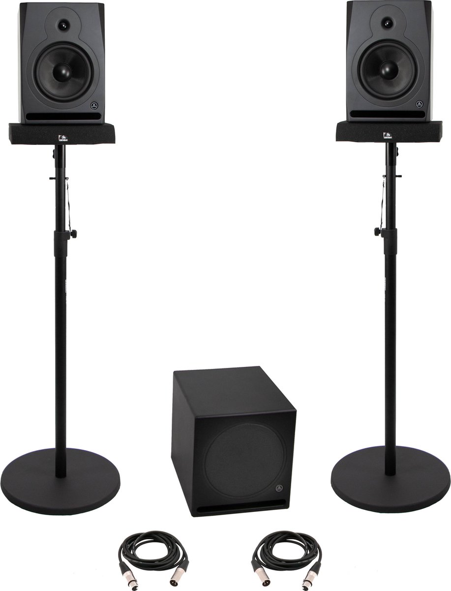 Devine RX-8A Black Set + Sub studiomonitoren