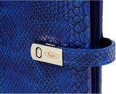 Kalpa 1111-75 Personal Binder Organizer Croco Indigo 1 week per 2 paginas 2024-2025-2026