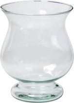 Vase à fleurs Floran - éco verre transparent - Bora - D17 x H20 cm - modèle calice