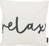 Sierkussen Black & White Relax - Collection Plein air/ Outdoor | 45 x 45 cm | Polyester