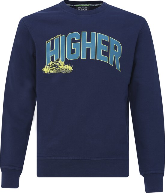 Scotch & Soda - Sweater Blauw - Mannen - Maat S