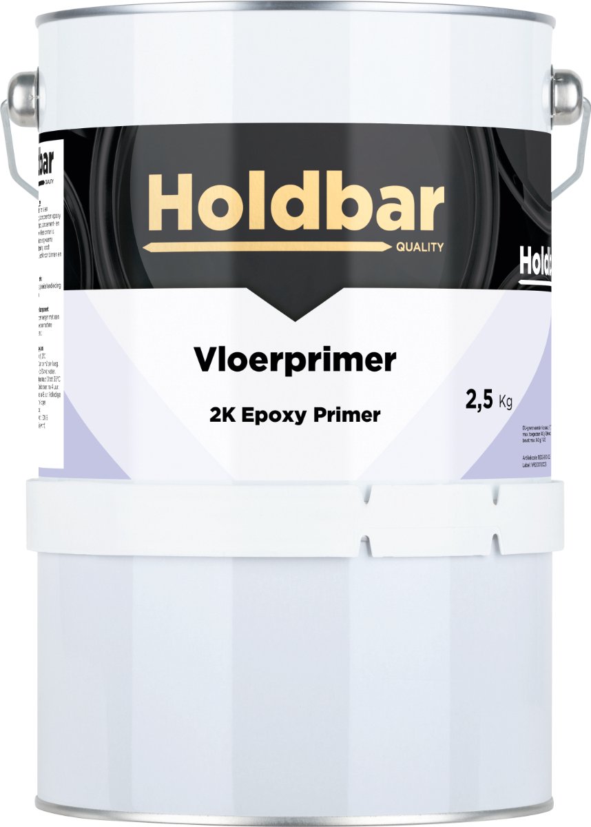 Holdbar Vloerprimer 2,5 kg - Vloerverf Primer - Geschikt voor vloerverwarming - Voor binnen en buiten - Superieure Hechting op Hout, Steen, Beton, Zandcement, Egaline, Anhydriet