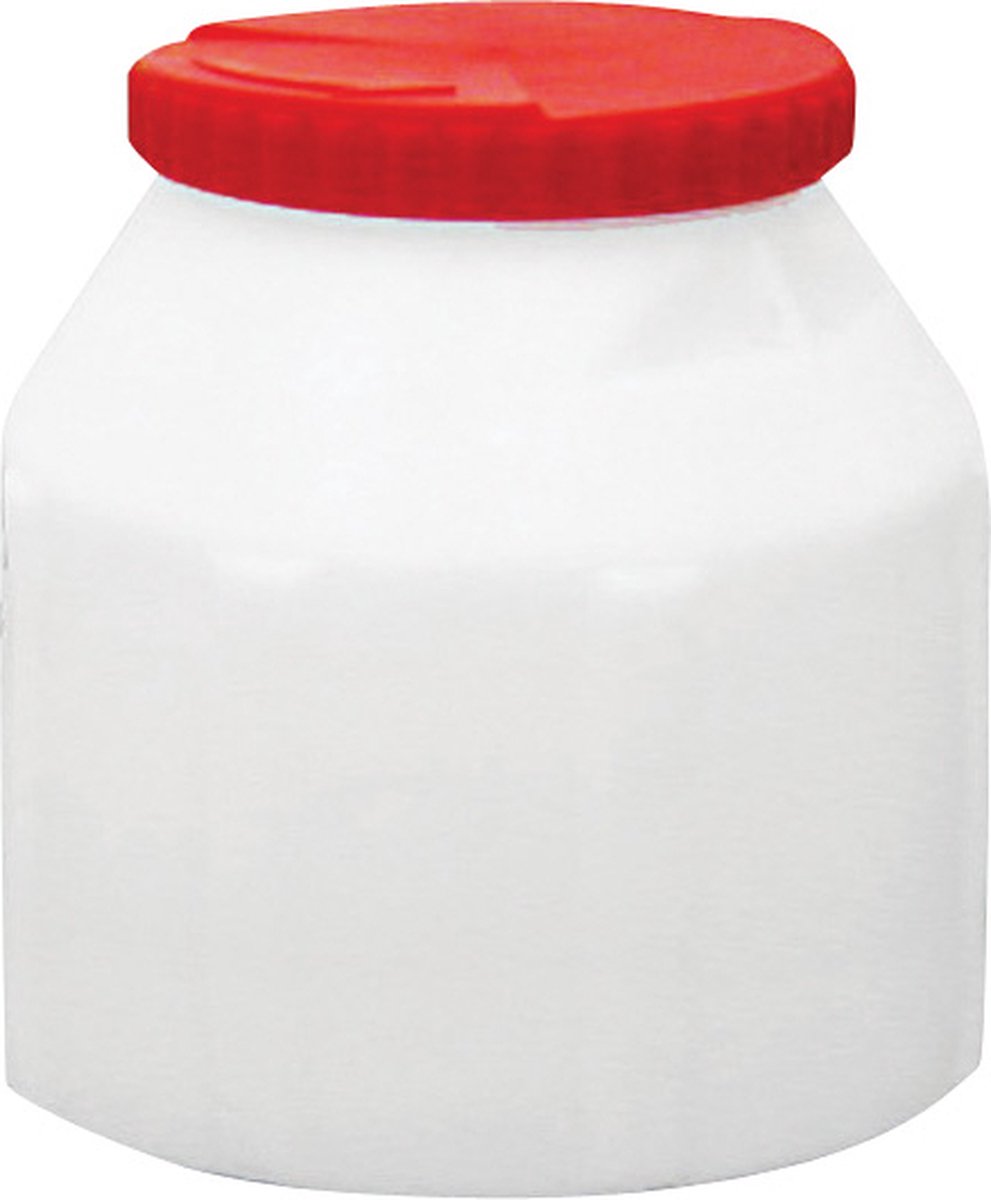 Waterdichte Opbergton - Waterkluis - Water- en Luchtdicht - Wit/Rood - 8 Liter