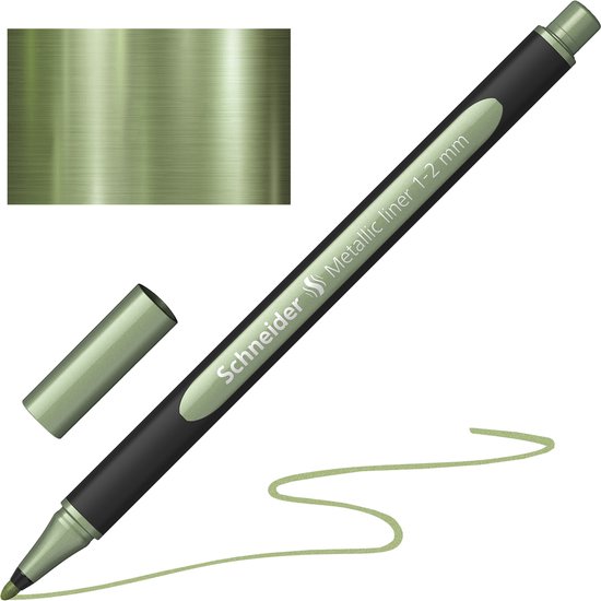 Foto: Schneider metallic liner paint it 020 1 2mm vintage groen metallic s ml02001035