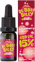Bubbly Billy Buds 15% Strawberry Flavoured CBD Olie (10ml)