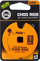 Fox Armapoint Stiff Chod Rig Micro Barbed (3 pcs) - Maat : 25lb - Size 7