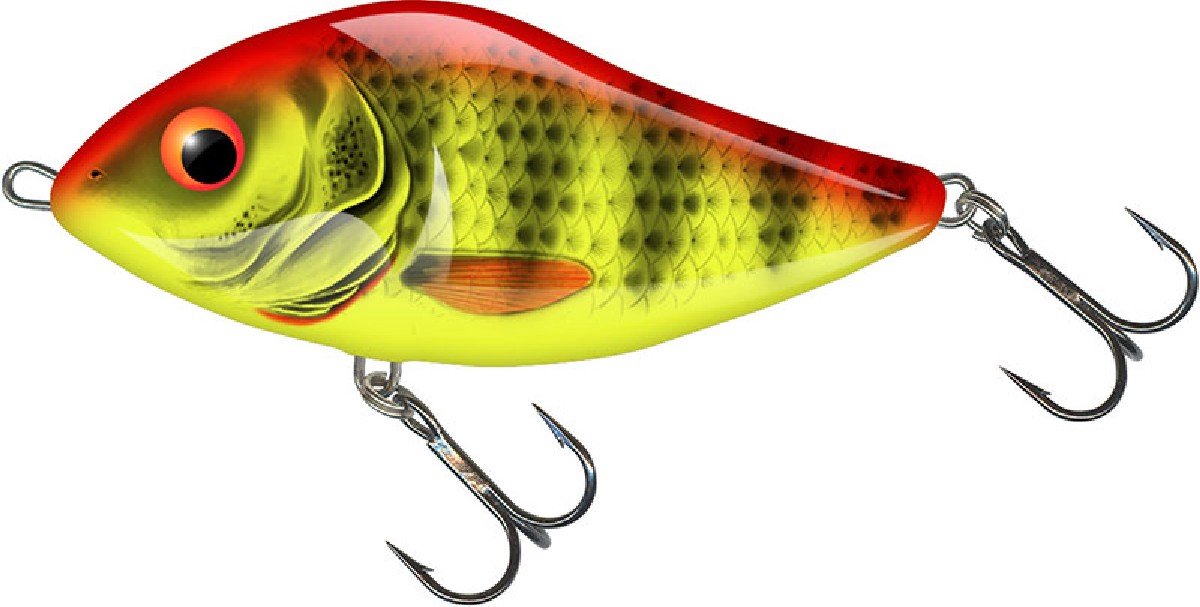 Salmo Sinking Slider 12cm 70gr Dept 1.0/2.0 Bright Perch