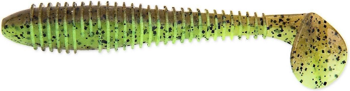 Keitech FAT Swing Impact 3,8 inch 9,5cm 6St. Green Pumpkin / Chartreuse