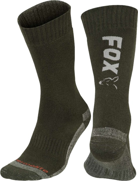 Fox Thermolite Long Socks Green & Silver Thermosokken 44-47