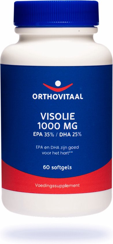 Orthovitaal Visolie 1000mg EPA 35%/DHA 25% 60 softgels