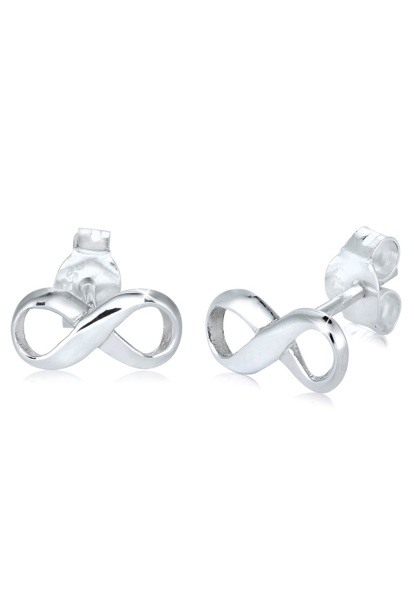 Elli Oorbellen Oneindigheidsteken - 925 Sterling Zilver - zilverkleurig