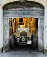 Diamond painting de luxe 40x50cm - Oldtimer Jeep in garage