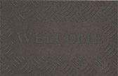 Nevac deurmat- droogloopmat- 40x60 cm- schoonloopmat-welcome grijs