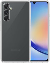 Hoesje Geschikt voor Samsung A34 Hoesje Siliconen Case Hoes - Hoes Geschikt voor Samsung Galaxy A34 Hoes Cover Case - Transparant