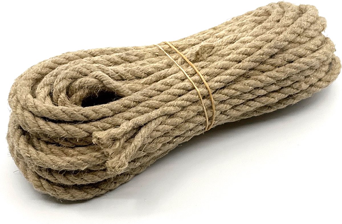 15 mètres de corde naturelle 3 torons 10 mm 100 % chanvre – Comptoir du  Chanvre