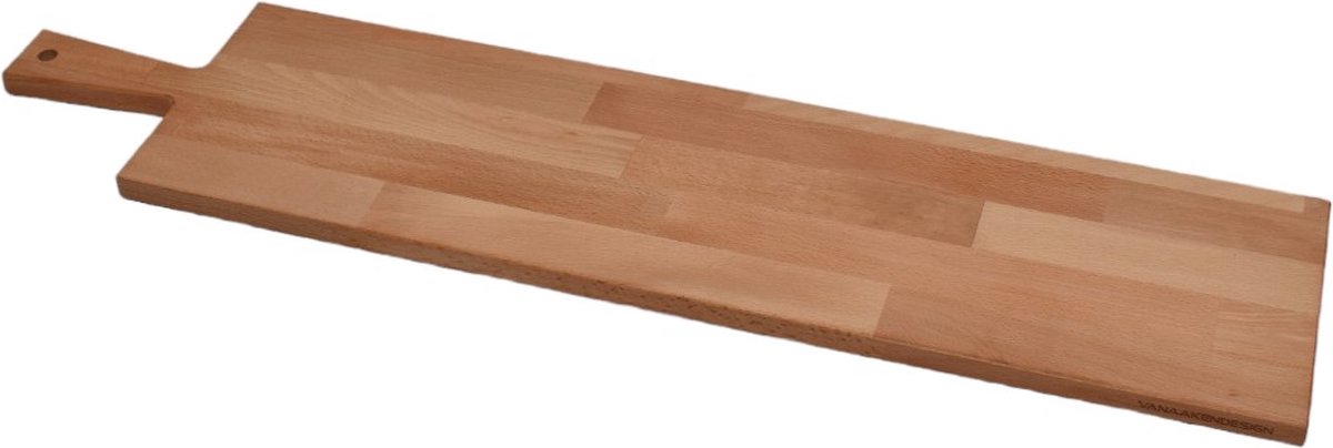 Beuken houten snijplank 80cm met handvat- Borrelplank - Serveerplank - Van Aaken Design