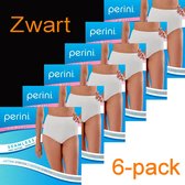 Perini dames maxi slip | 6-pack | MAAT L | zwart