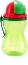 Bébés Canpol | bouteille d'eau avec tube en silicone pliable | 270 ml | 12m+ Vert