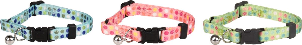Flamingo Kattenhalsband Sarina - Kattenhalsband - Assorti Multi-Color 20-32 Cm