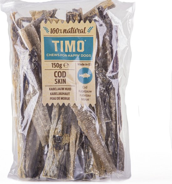 Timo Kabeljauwhuid - Hondensnacks - 150 g