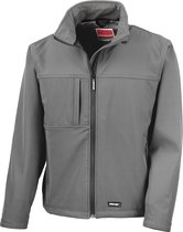 Heren Classic Softshell Outdoorjas Result maat XXL Grijs