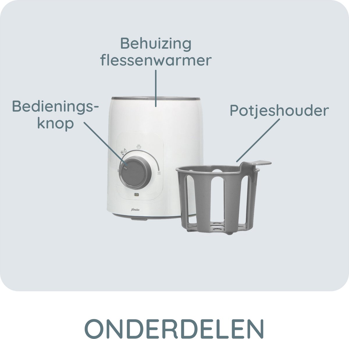 Alecto BW600 - Flessenwarmer met Snelle Opwarming (210W) - Wit thumbnail 2